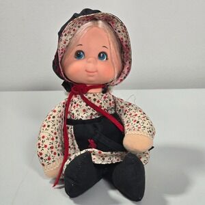 Vintage 1970s Mattel Momma Doll Blonde Hair Blue Eyes Floral Prairie Outfit‎